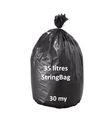 Sacs à déchets recyclés StringBag, 35 litres